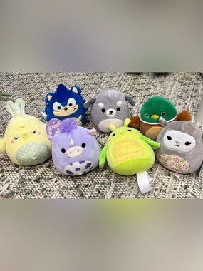 7 Assorted Squishmallows! Plush Small pets! 6” size